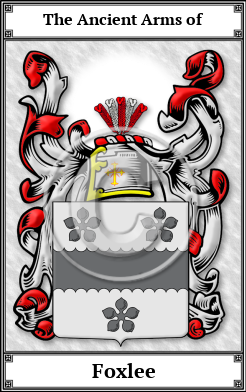 Foxlee Family Crest Download (JPG) Book Plated - 600 DPI