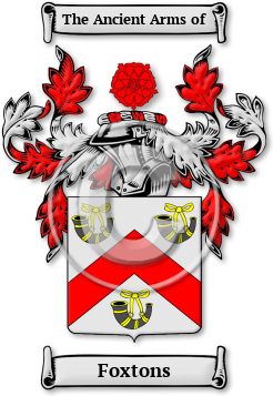 Foxtons Family Crest Download (jpg) Legacy Series - 150 DPI
