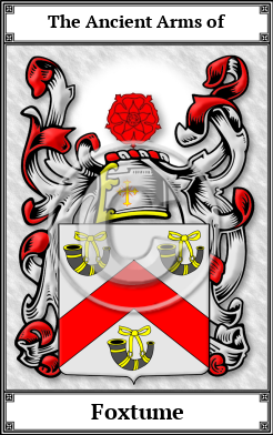 Foxtume Family Crest Download (JPG)  Book Plated - 150 DPI