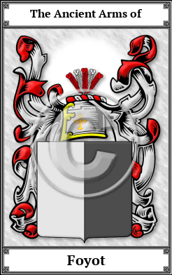 Foyot Family Crest Download (JPG)  Book Plated - 150 DPI