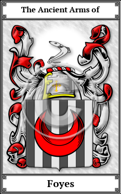 Foyes Family Crest Download (JPG) Book Plated - 600 DPI