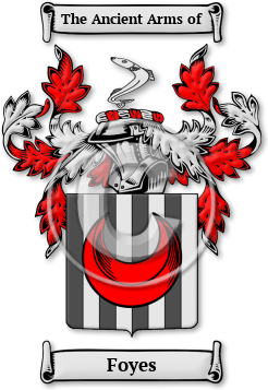 Foyes Family Crest Download (JPG) Legacy Series - 600 DPI