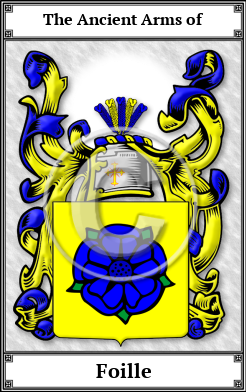 Foille Family Crest Download (JPG)  Book Plated - 150 DPI