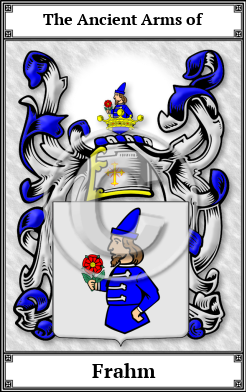 Frahm Family Crest Download (JPG) Book Plated - 600 DPI