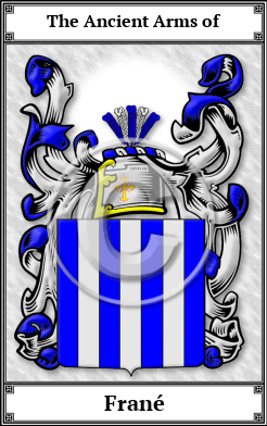 Frané Family Crest Download (JPG) Book Plated - 600 DPI