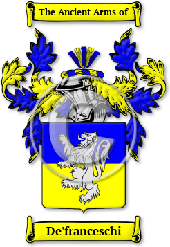 De'franceschi Family Crest Download (jpg) Legacy Series - 150 DPI