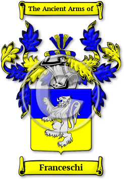 Franceschi Family Crest Download (jpg) Legacy Series - 150 DPI