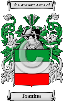 Franina Family Crest/Coat of Arms
