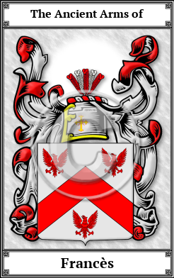 Francès Family Crest Download (JPG) Book Plated - 600 DPI