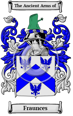 Fraunces Family Crest/Coat of Arms