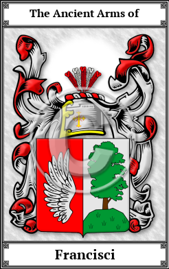 Francisci Family Crest Download (JPG) Book Plated - 600 DPI