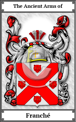 Franché Family Crest Download (JPG)  Book Plated - 150 DPI