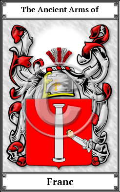 Franc Family Crest Download (JPG)  Book Plated - 150 DPI
