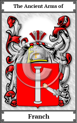 Franch Family Crest Download (JPG)  Book Plated - 150 DPI