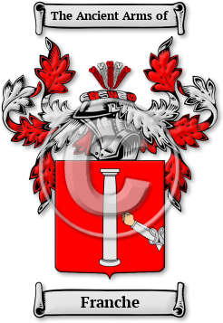 Franche Family Crest Download (jpg) Legacy Series - 150 DPI