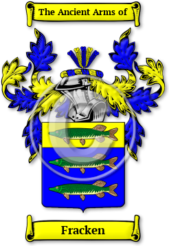 Fracken Family Crest Download (jpg) Legacy Series - 150 DPI