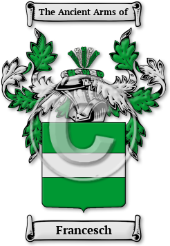 Francesch Family Crest Download (jpg) Legacy Series - 150 DPI