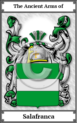 Salafranca Family Crest Download (JPG)  Book Plated - 150 DPI
