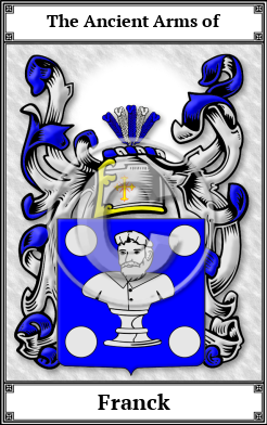 Franck Family Crest Download (JPG)  Book Plated - 150 DPI