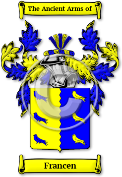 Francen Family Crest Download (jpg) Legacy Series - 150 DPI