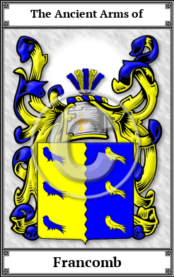 Francomb Family Crest Download (JPG)  Book Plated - 150 DPI