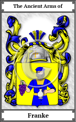 Franke Family Crest Download (JPG)  Book Plated - 150 DPI