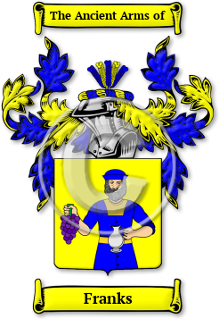 Franks Family Crest Download (jpg) Legacy Series - 150 DPI
