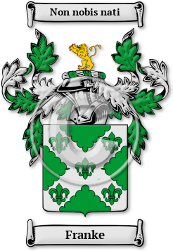 Franke Family Crest Download (jpg) Legacy Series - 150 DPI
