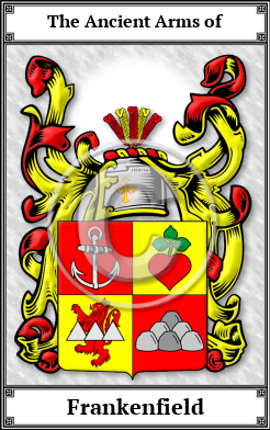 Frankenfield Family Crest Download (JPG)  Book Plated - 150 DPI