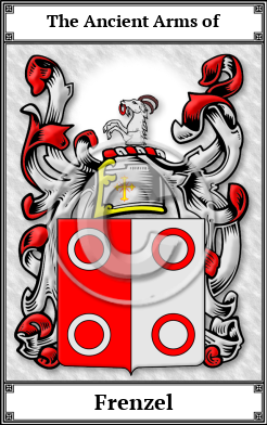 Frenzel Family Crest Download (JPG)  Book Plated - 150 DPI