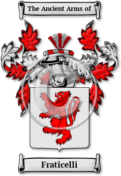Fraticelli Family Crest Download (jpg) Legacy Series - 150 DPI
