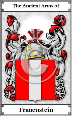Frauenstein Family Crest Download (JPG)  Book Plated - 150 DPI