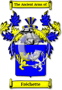 Fréchette Family Crest Download (jpg) Legacy Series - 150 DPI