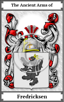 Fredricksen Family Crest Download (JPG)  Book Plated - 150 DPI