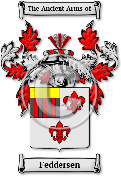 Feddersen Family Crest Download (jpg) Legacy Series - 150 DPI