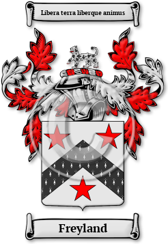 Freyland Family Crest Download (jpg) Legacy Series - 150 DPI