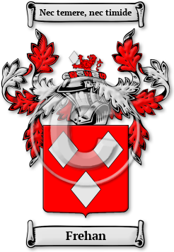 Frehan Family Crest Download (jpg) Legacy Series - 150 DPI