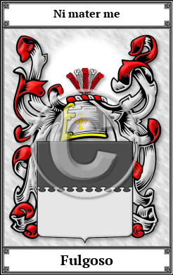 Fulgoso Family Crest Download (JPG)  Book Plated - 150 DPI