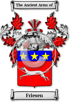 Friesen Family Crest Download (jpg) Legacy Series - 150 DPI