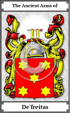 De'freitas Family Crest Download (JPG)  Book Plated - 150 DPI