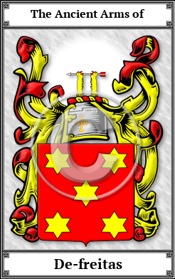 De-freitas Family Crest Download (JPG) Book Plated - 600 DPI