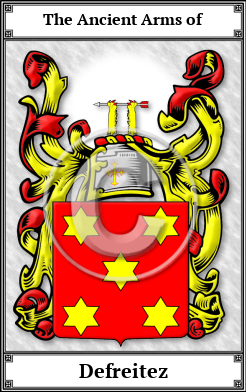 Defreitez Family Crest Download (JPG)  Book Plated - 150 DPI