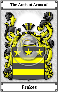 Frakes Family Crest Download (JPG) Book Plated - 600 DPI