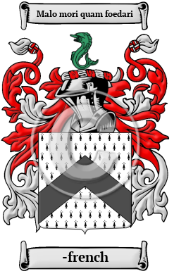 -french Family Crest Download (JPG) Heritage Series - 300 DPI