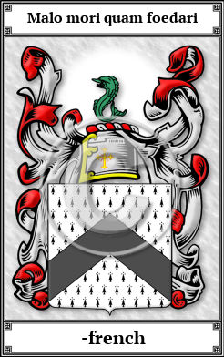 -french Family Crest Download (JPG) Book Plated - 600 DPI