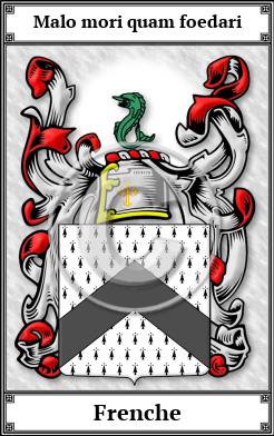 Frenche Family Crest Download (JPG)  Book Plated - 150 DPI