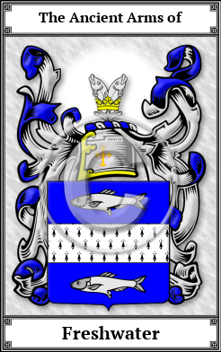 Freshwater Family Crest Download (JPG) Book Plated - 600 DPI