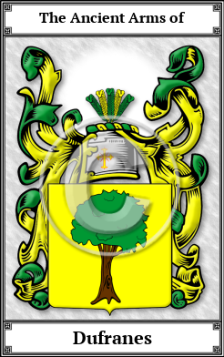 Dufranes Family Crest Download (JPG)  Book Plated - 150 DPI