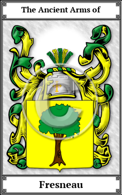 Fresneau Family Crest Download (JPG)  Book Plated - 150 DPI