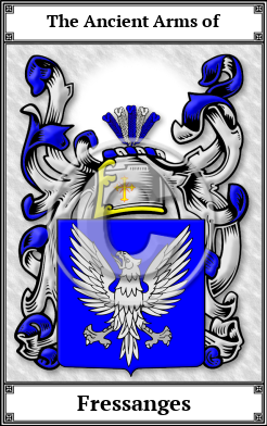 Fressanges Family Crest Download (JPG)  Book Plated - 150 DPI